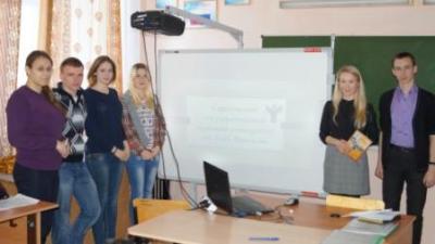 7 февраля преподаватель кафедры Головатюк Д.О. провела профориентационную работу  с выпускным классом Лысогорской средней школы №2
