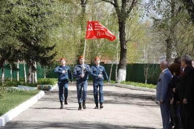 Передача знамени победы университету СГАУ от ветеранов города Саратова