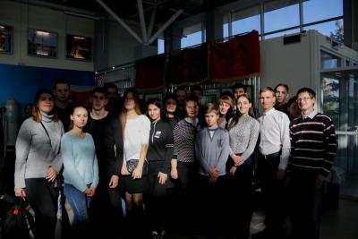 Студенты СГАУ на выставке "История одного совхоза"