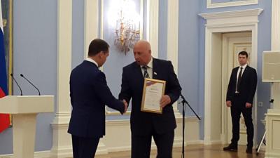 Д.А. Медведев вручил ректору Саратовского  ГАУ им. Н.И. Вавилова Правительственную благодарность