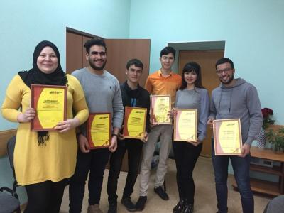 Иностранные студенты ИМОП получили Сертификаты отличников Тотального диктанта-2018