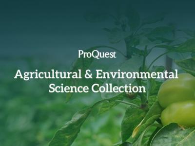 Доступ к базе данных Agricultural & Environmental Science Collection