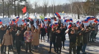 Студенты КЗВТ устроили флешмоб в поддержку российских олимпийцев
