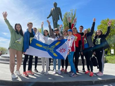 Студенты СГАУ – участники эстафеты «Вперед к Победе»